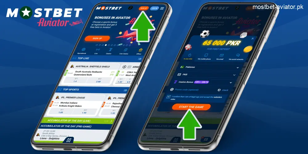 Registration Process in the Mostbet Aviator PK App
